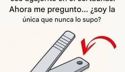 ¡El “pequeño agujero redondo” del cortaúñas tiene usos especiales y poderosos!