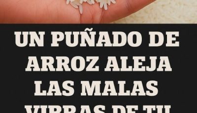 Un puñado de arroz en tu casa será suficiente
