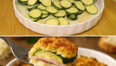 Gratinado de calabacín fibroso