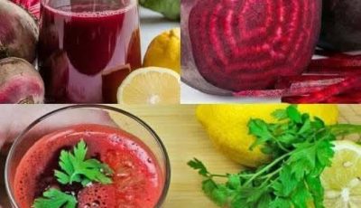 Enjuague la fruta con barbabietole y jugo de limón.