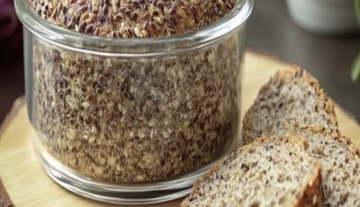 ¡Pan saludable de 2 ingredientes! Sin harina, sin azúcar, sin levadura, sin huevos.