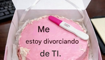 Mi esposo me envió un mensaje de divorcio en un pastel…
