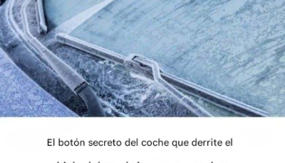 El botón secreto del coche que derrite el hielo del parabrisas en segundos
