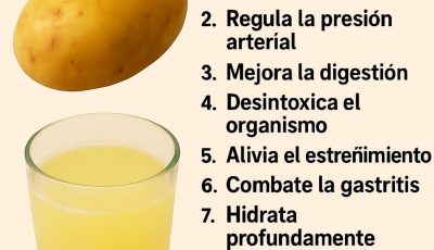 “Cómo preparar agua de papa para gastritis, presión alta y diabetes de forma natural”
