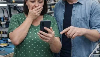 Llevé el teléfono de mi esposo fallecido a reparar — cuando el técnico terminó el trabajo y encendió el aparato, un mensaje apareció inmediatamente en la pantalla.