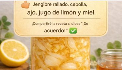 Grated ginger, onion, garlic, lemon juice and honey. A teaspoon a day