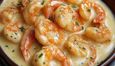 Crevettes à la sauce crémeuse ail et citron faciles