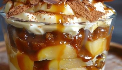 Tiramisu Pommes Poêlées & Caramel Beurre Salé
