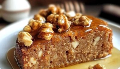 Gâteau aux noix et miel moelleux facile maison